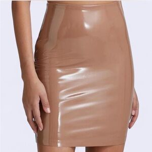 Cocoa faux leather mini skirt NEW with tags (was $98)
